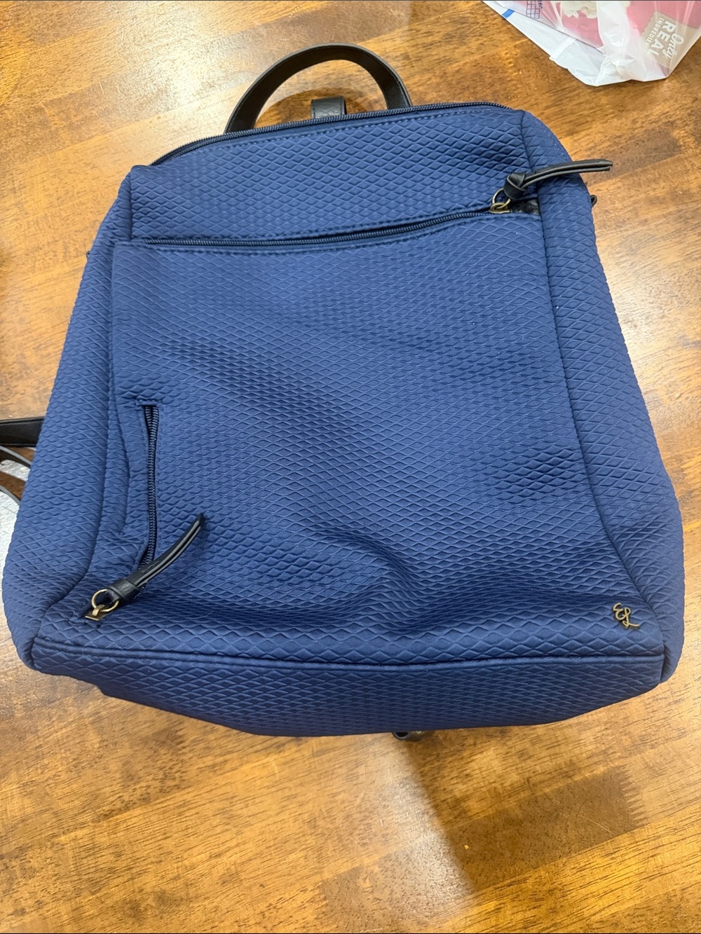 Elliott Lucca Navy Textured Men's Backpack